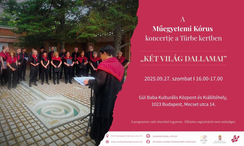 Műegyetemi Kórus Koncertje – a Türbe kertben